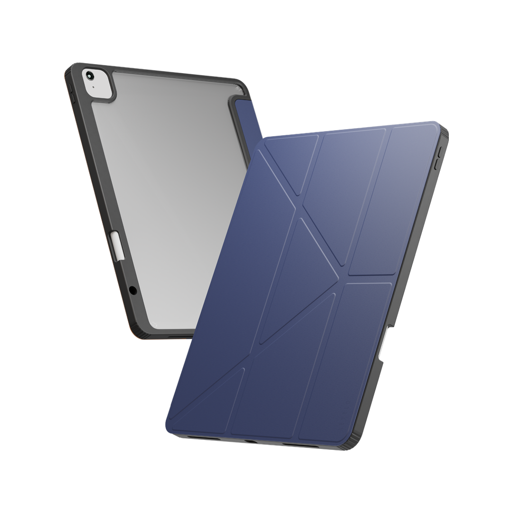 Levelo Conver Clear Back Hybrid iPad Pro 11" 2024 Case - Blue {LVLCONP1124BL}